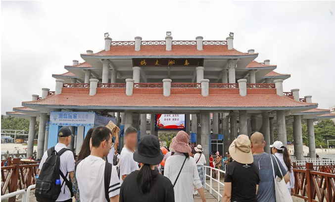 蜈支洲島登島